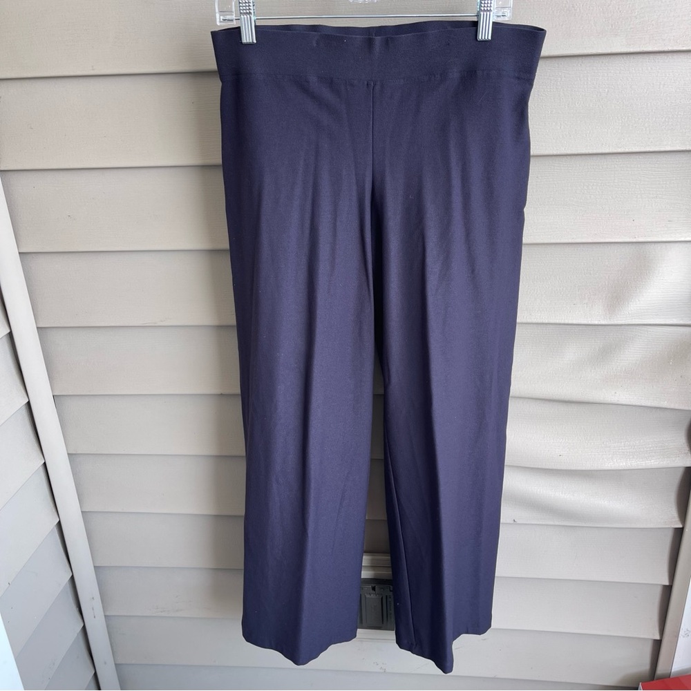 Eileen Fisher Pants‎ Womens Medium Black Pull Elastic Waist Minimalist Carrier